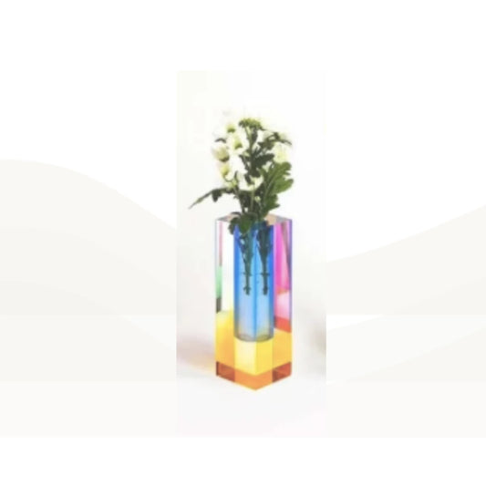 Glass Pillar Vase
